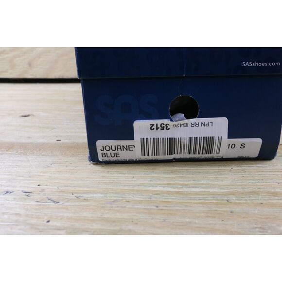 New SAS Sneakers Mens 10 S Blue Leather Journey Mesh Low Top - Picture 6 of 6